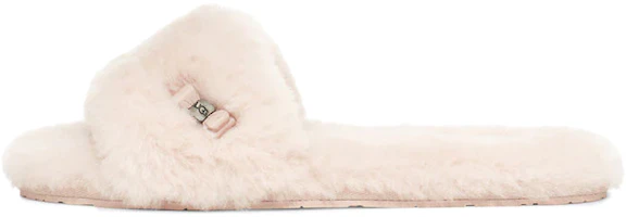 (Women) UGG Fluff Slide 'Metallic Bow Cream' 1005565-QRT (Women) UGG Fluff Slide 'Metallic Bow Cream' 1005565-QRT