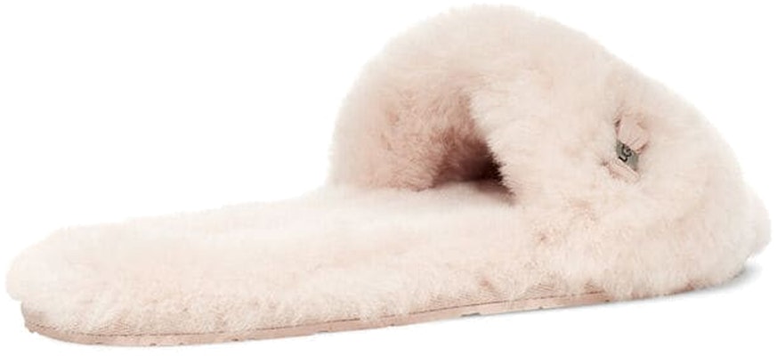 (W) UGG Fluff Slide 'Metallic Bow Cream' Krim dengan Reben Logam 1005565-QRT Purchase (W) UGG Fluff Slide 'Metallic Bow Cream' Krim dengan Reben Logam 1005565-QRT