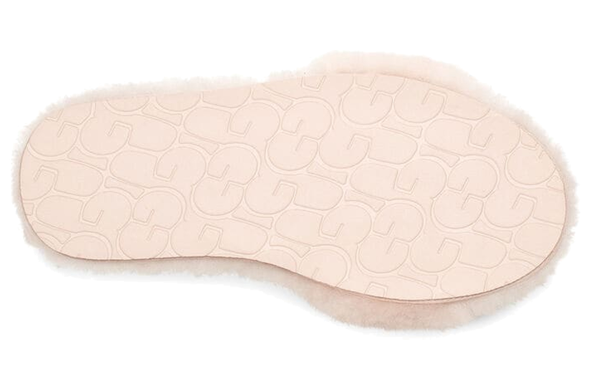 Details for (W) UGG Fluff Slide 'Lazo Metálico Crema' 1005565-QRT
