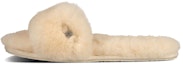 Buy (W) UGG Fluff Slide 'Metallic Bow Natural' Sandal Unisex 1005565-NAT