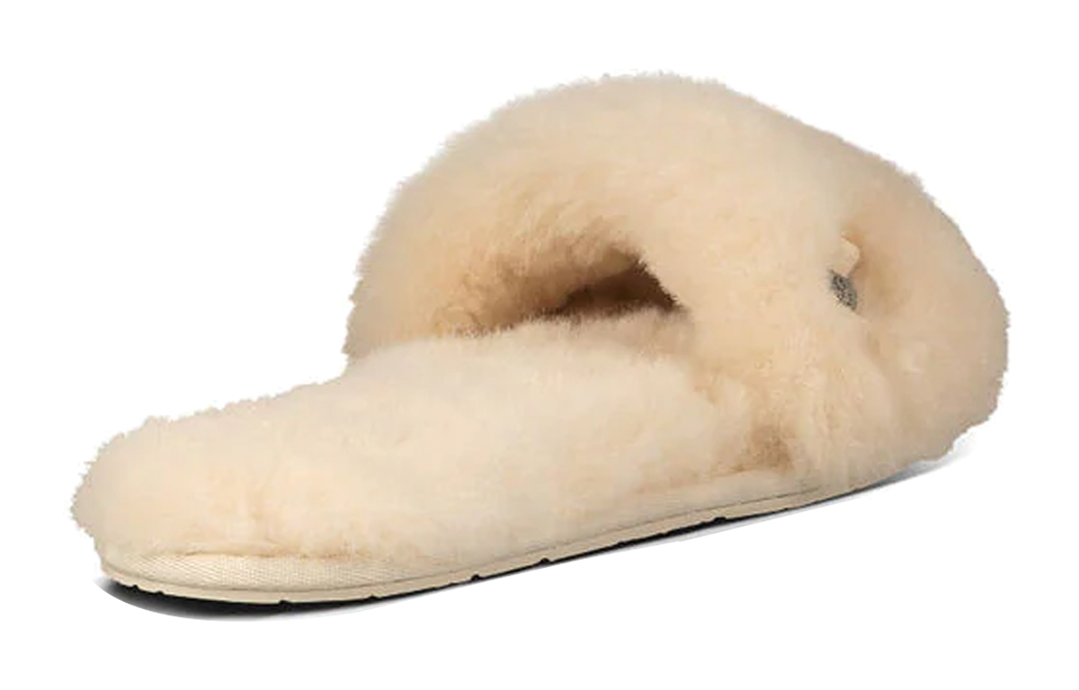 Purchase (W) UGG Fluff Slide 'Metallic Bow Natural' - Selipar Bulu Logam Asli UGG 1005565-NAT