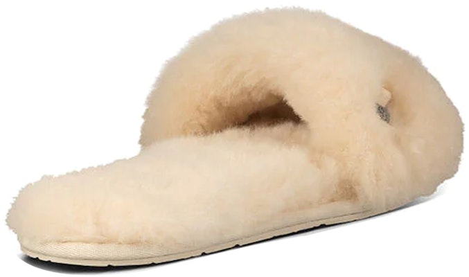 (W) UGG Fluff Slide 'Metallic Bow Natural' Sandal Unisex 1005565-NAT Purchase (W) UGG Fluff Slide 'Metallic Bow Natural' Sandal Unisex 1005565-NAT