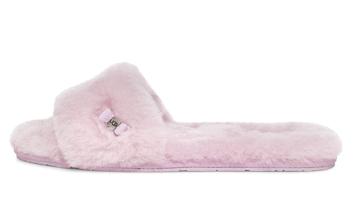 (Women) UGG Fluff Slide 'Metallic Bow Pink Purple' 1005565-CATR