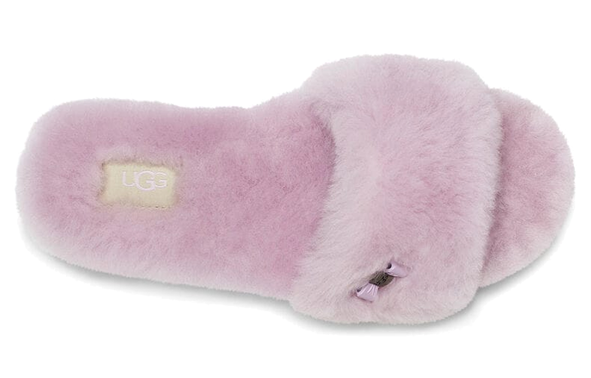 Shop (W) UGG Fluff Slide ''Metallic Bow Rosa Lila'' 1005565-CATR