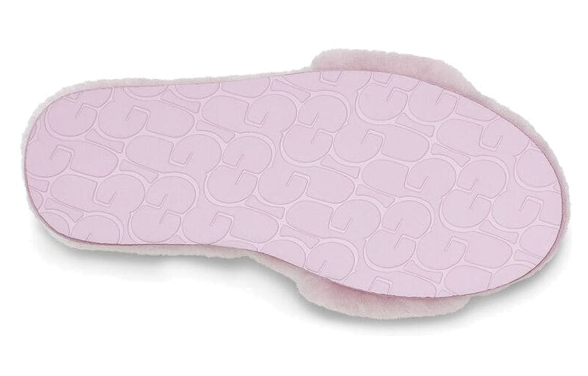 Details for (W) UGG Fluff Slide ''Metallic Bow Rosa Lila'' 1005565-CATR