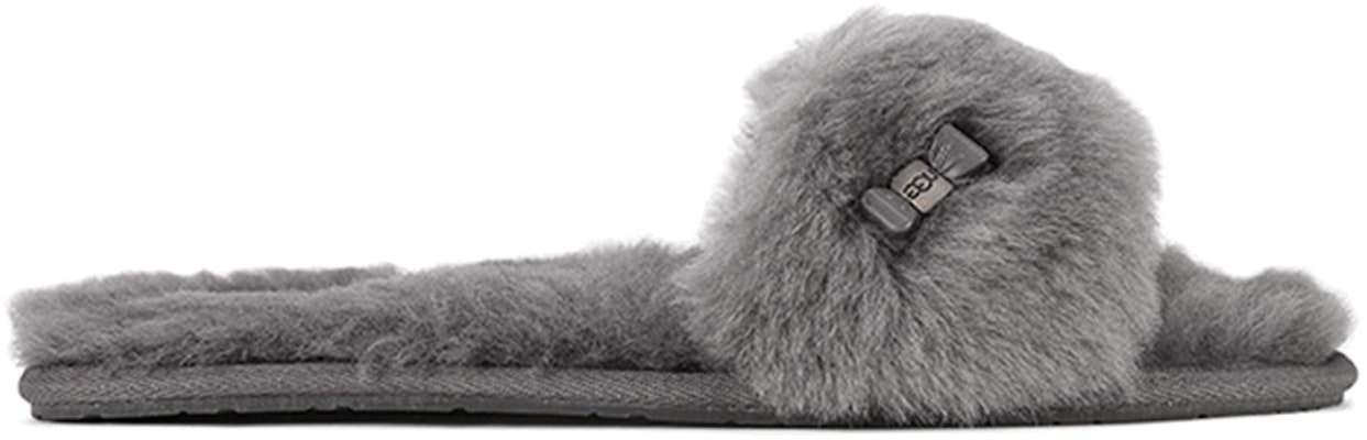 (W) UGG Fluff Slide 'Nudo Mariposa Metálico Gris' 1005565-GREY Order (W) UGG Fluff Slide 'Nudo Mariposa Metálico Gris' 1005565-GREY