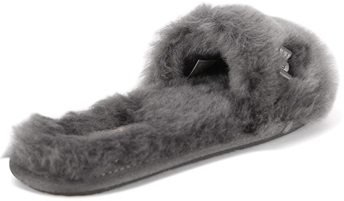 (W) UGG Fluff Slide 'Nudo Mariposa Metálico Gris' 1005565-GREY Purchase (W) UGG Fluff Slide 'Nudo Mariposa Metálico Gris' 1005565-GREY