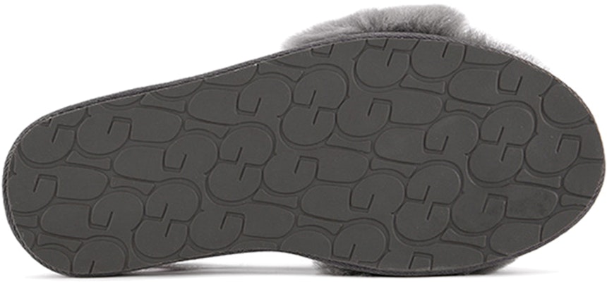 (W) UGG Fluff Slide 'Nudo Mariposa Metálico Gris' 1005565-GREY Details for (W) UGG Fluff Slide 'Nudo Mariposa Metálico Gris' 1005565-GREY