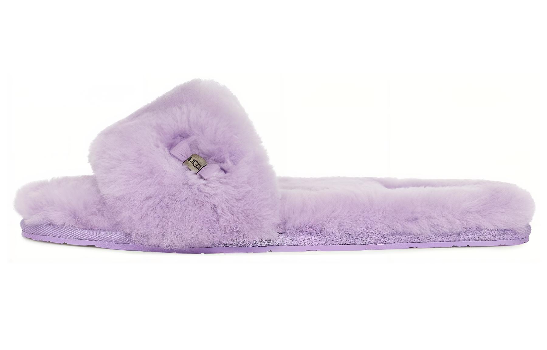 (Women) UGG Fluff Slide 'Metallic Butterfly Knot Purple' 1005565-LBM