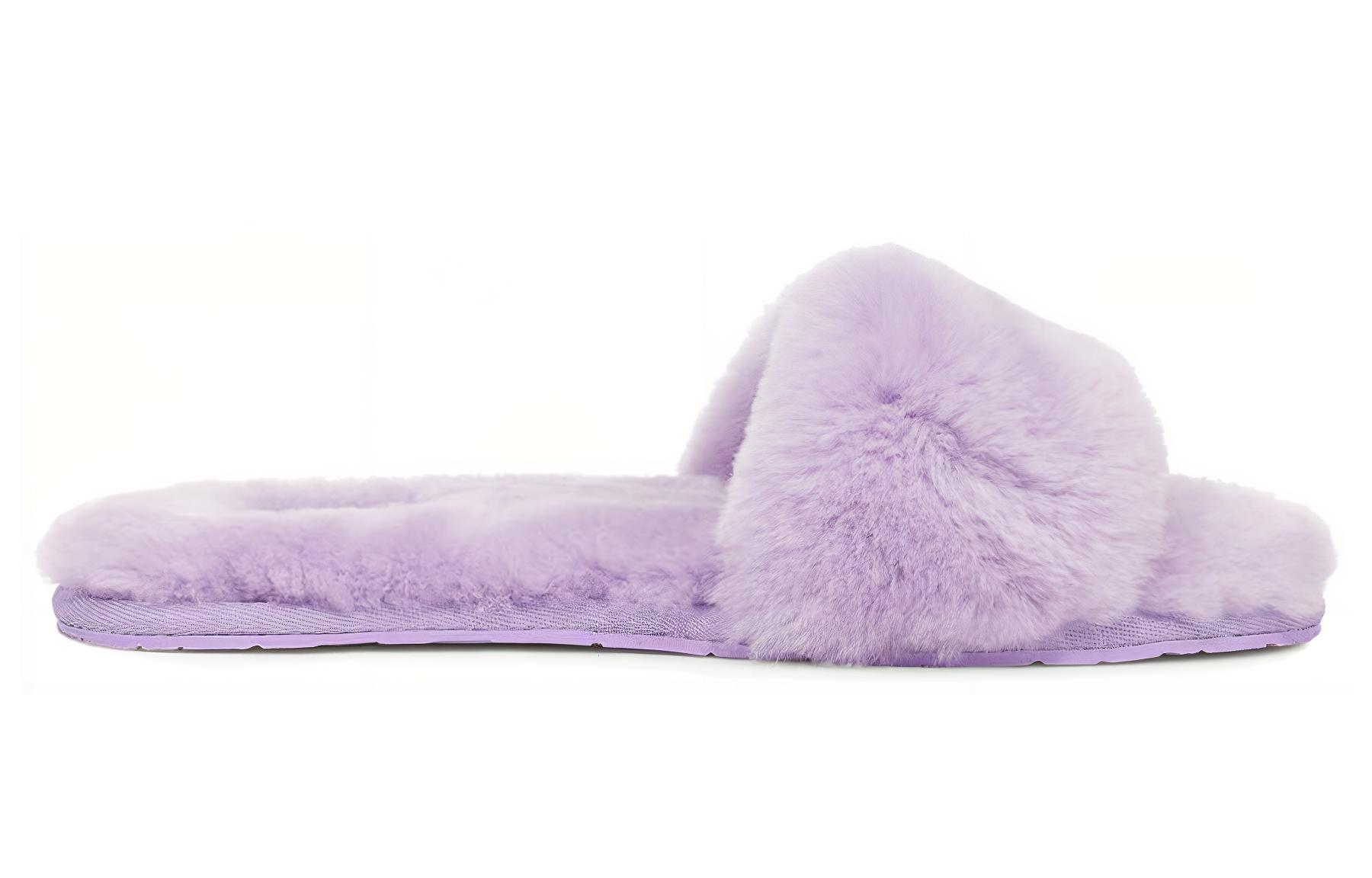 Order (W) UGG Fluff Slide 'Ikat Kupu-Kupu Metalik Ungu' 1005565-LBM