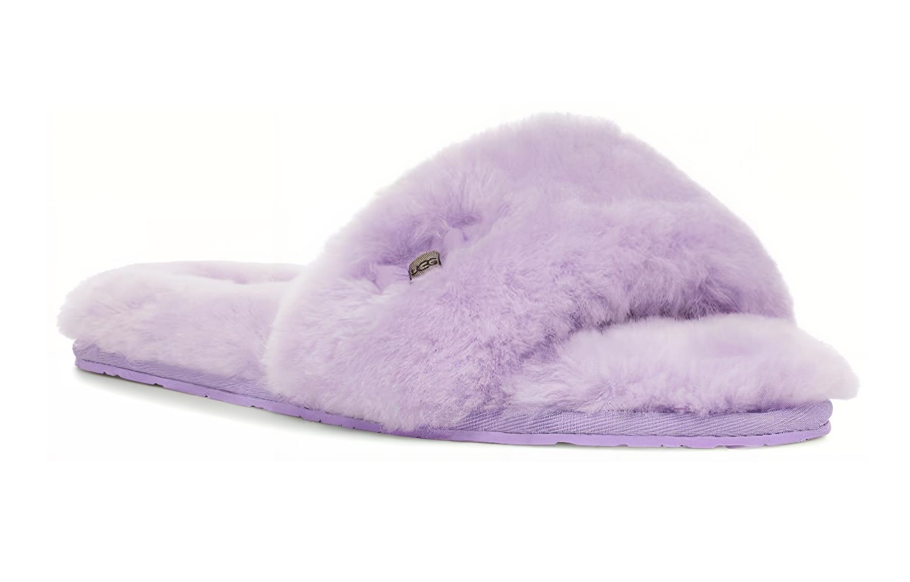 Lookbook (W) UGG Fluff Slide 'Ikat Kupu-Kupu Metalik Ungu' 1005565-LBM