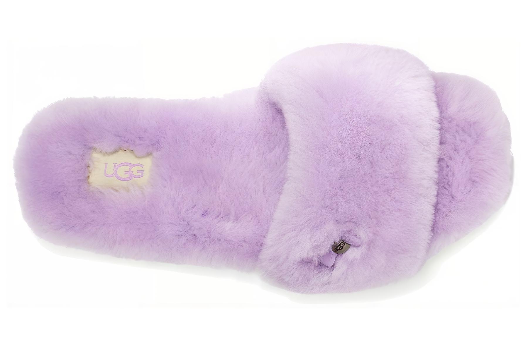 Shop (W) UGG Fluff Slide 'Ikat Kupu-Kupu Metalik Ungu' 1005565-LBM