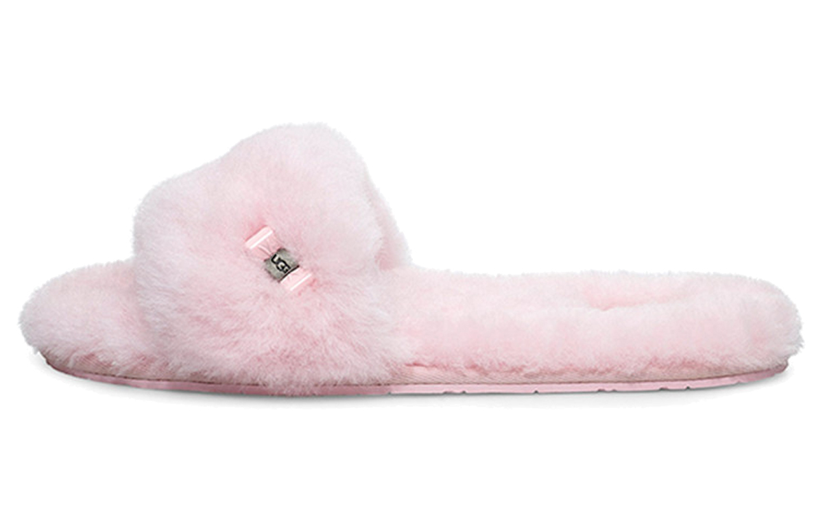 (Women) UGG Fluff Slide 'Metallic Butterfly Knot Seashell Pink' 1005565-SLPN