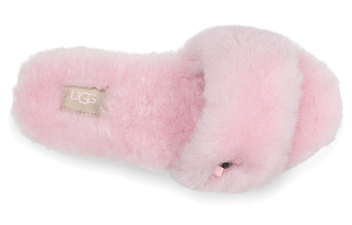 Shop (W) UGG Fluff Slide 'Rona Kupu-Kupu Metalik Seashell Pink' 1005565-SLPN
