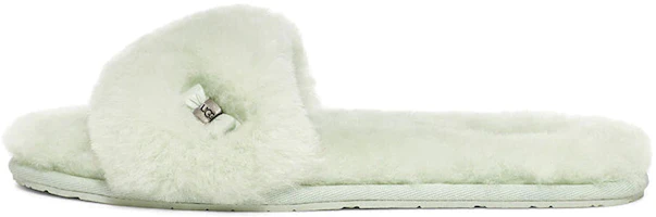 (Women) UGG Fluff Slide 'Mint Green Metallic Bow' 1005565-RMN (Women) UGG Fluff Slide 'Mint Green Metallic Bow' 1005565-RMN