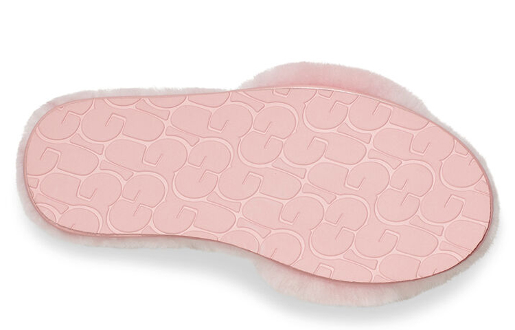 Shop UGG Fluff Slide 羊毛絨皮風尚拖鞋 女款 粉色