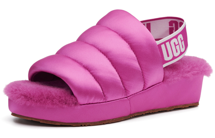 Order (W) UGG Fluff Slide 'Satin Purple' Sandalias Moradas Satinadas 1106875-FUS