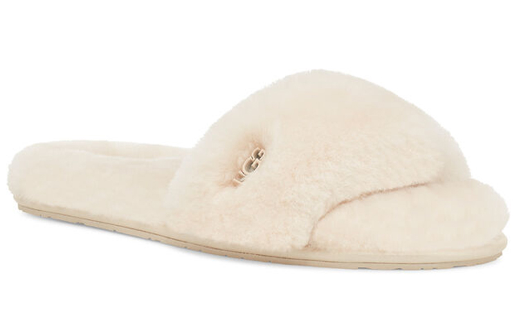 Lookbook (W) UGG Fluff Slide 'Sheepskin Cream' - Krim Bulu Domba UGG Fluff Slide 1127310-NAT