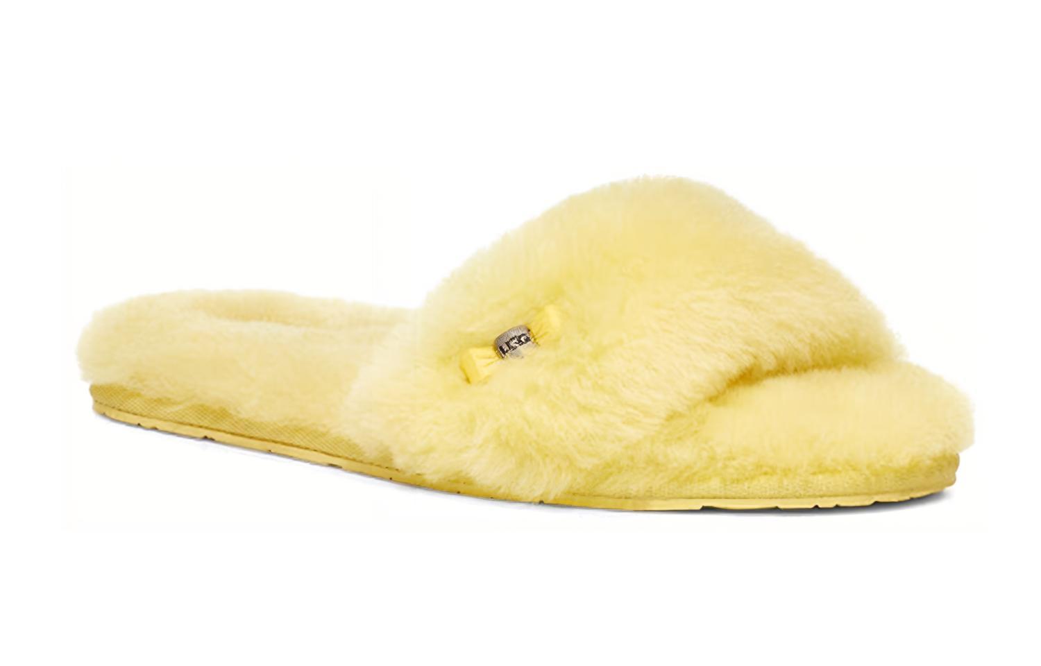 Lookbook (W) UGG Fluff Slide Amarillo 'Lazo Metálico' 1005565-MRT