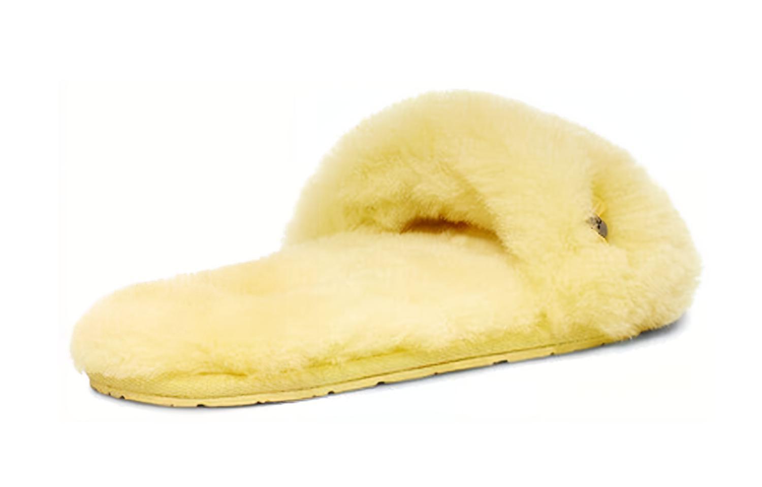 Purchase (W) UGG Fluff Slide Amarillo 'Lazo Metálico' 1005565-MRT