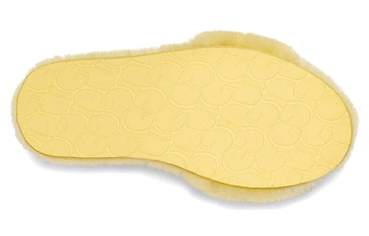 Details for (W) UGG Fluff Slide Amarillo 'Lazo Metálico' 1005565-MRT