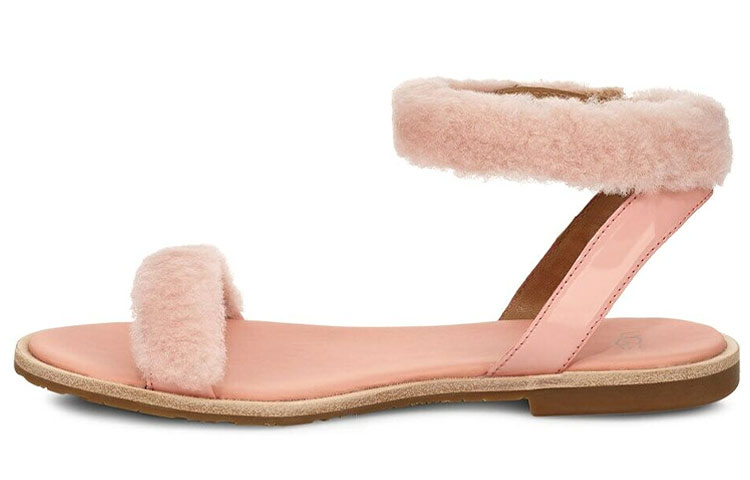 (Women) UGG Fluff Springs Lightweight Cozy Casual Sandals Pink 1101438-SSET