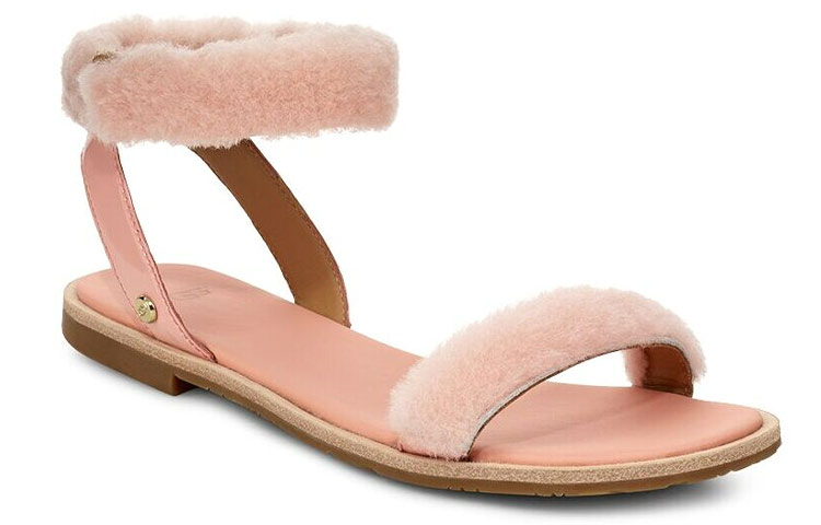 Lookbook (W) UGG フラッフスプリングス 軽量サンダル (ピンク) 1101438-SSET