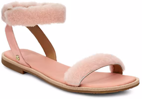 Lookbook (W) Sandal Kasual Ringan UGG Fluff Springs Cozy Warna Pink 1101438-SSET