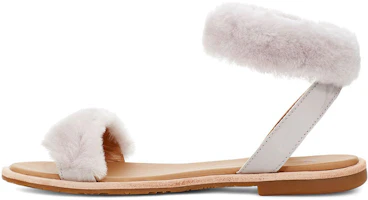 (Women) UGG Fluff Springs Outdoor Open Toe Sports Sandals White 1101438-FEA (Women) UGG Fluff Springs Outdoor Open Toe Sports Sandals White 1101438-FEA