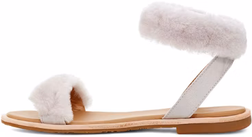 (Women) UGG Fluff Springs Outdoor Open Toe Sports Sandals White 1101438-FEA (Women) UGG Fluff Springs Outdoor Open Toe Sports Sandals White 1101438-FEA