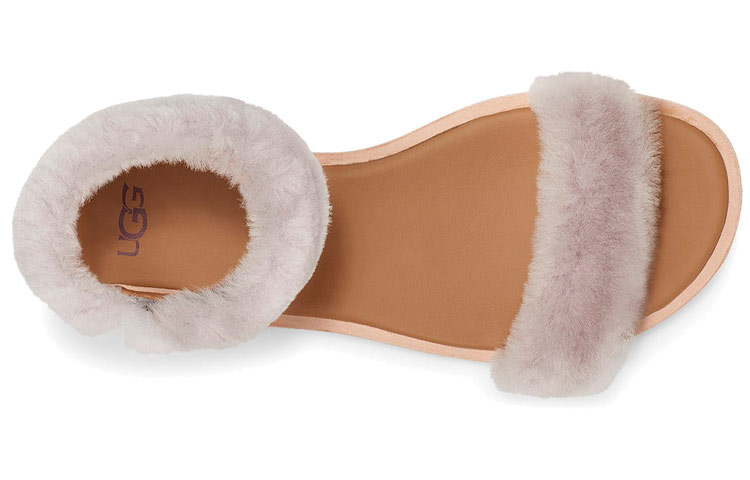 Shop (W) UGG Fluff Springs Outdoor Offene Zehen Sportsandalen Weiß 1101438-FEA