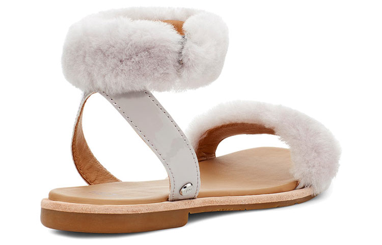 Purchase (W) UGG Fluff Springs Outdoor Offene Zehen Sportsandalen Weiß 1101438-FEA