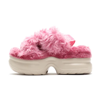 (W) UGG Fluff Sugar 'Pinkred White'