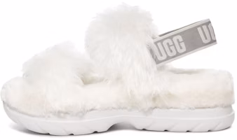 (Women) UGG Fluff Sugar Sandal 1119999-WHT (Women) UGG Fluff Sugar Sandal 1119999-WHT