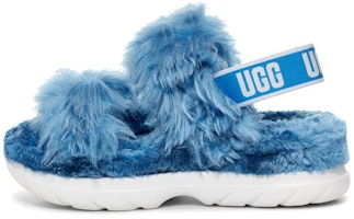(Women) UGG Fluff Sugar Sandal 'Blue' 1119999-SEAL (Women) UGG Fluff Sugar Sandal 'Blue' 1119999-SEAL
