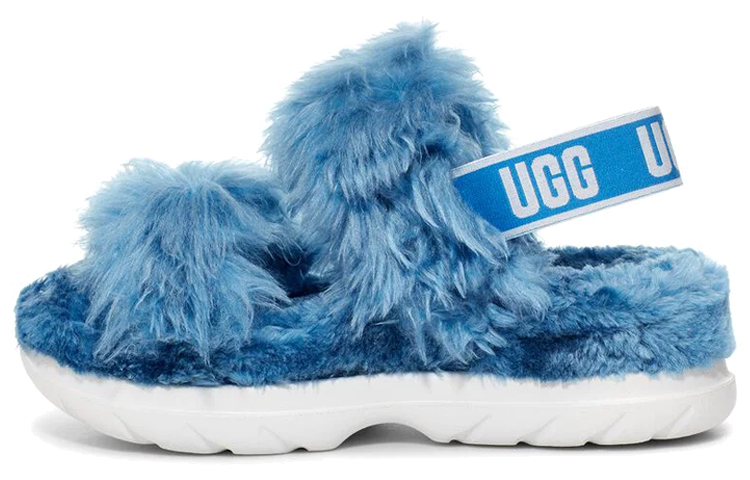 (Women) UGG Fluff Sugar Sandal 'Blue' 1119999-SEAL