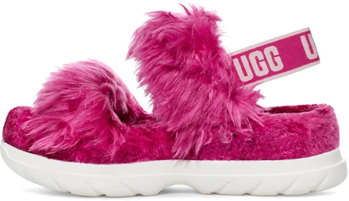 (Women) UGG Fluff Sugar Sandal 'Magenta' 1119999-DFRT Buy (Women) UGG Fluff Sugar Sandal 'Magenta' 1119999-DFRT