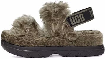 (Women) UGG Fluff Sugar Sandal 'Olive' 1119999-BTOL (Women) UGG Fluff Sugar Sandal 'Olive' 1119999-BTOL