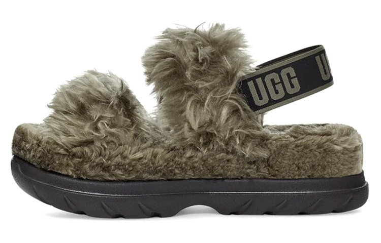 (Women) UGG Fluff Sugar Sandal 'Olive' 1119999-BTOL
