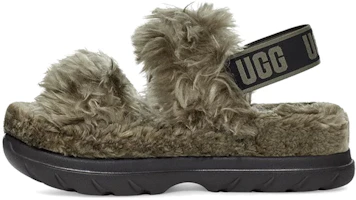 (Women) UGG Fluff Sugar Sandal 'Olive' 1119999-BTOL (Women) UGG Fluff Sugar Sandal 'Olive' 1119999-BTOL