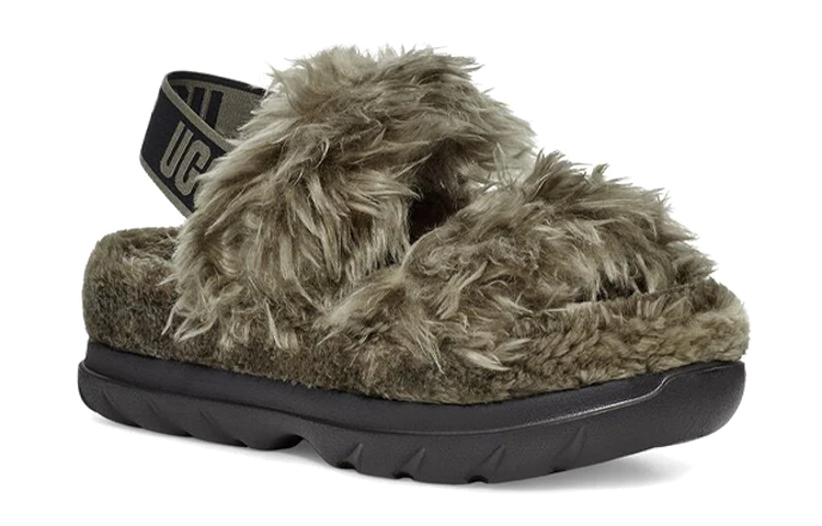 Lookbook (W) Sandal UGG Fluff Sugar 'Olive' 1119999-BTOL