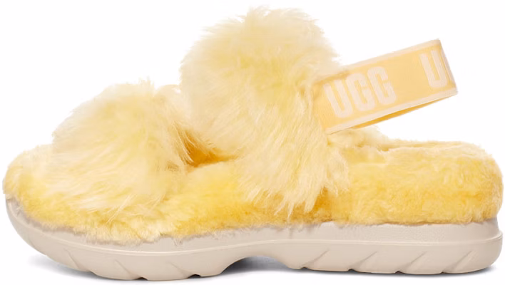 (Women) UGG Fluff Sugar Sandal 'Yellow' 1119999-YEL Buy (Women) UGG Fluff Sugar Sandal 'Yellow' 1119999-YEL