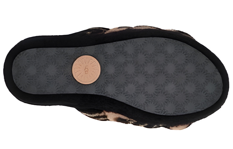 Shop UGG 羊皮毛一體 套足 時尚涼拖 女款 棕色