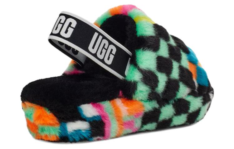 Shop (W) 어그 플러프 예 체커보드 (블랙 멀티) 1135510-BLKM