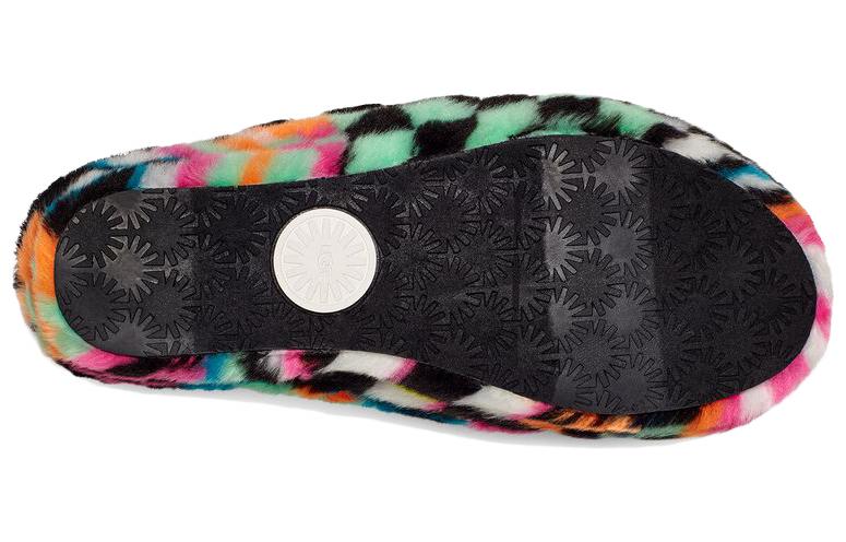 Details for (W) 어그 플러프 예 체커보드 (블랙 멀티) 1135510-BLKM