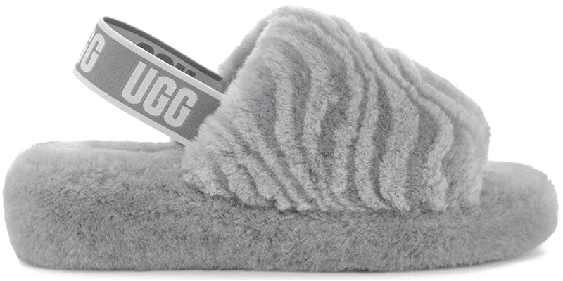 (Women) UGG Fluff Yeah 'Grey Wave Open-Toe' 1125009-CBB Order (Women) UGG Fluff Yeah 'Grey Wave Open-Toe' 1125009-CBB