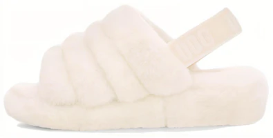 (Women) UGG Fluff Yeah 'White' 1095119-White (Women) UGG Fluff Yeah 'White' 1095119-White