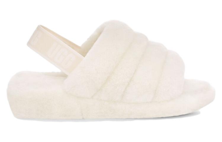 Order (W) UGG Fluff Yeah 白色拖鞋 1095119-White