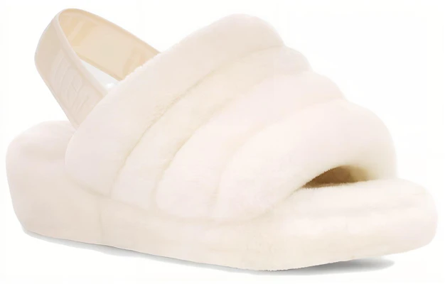 (Women) UGG Fluff Yeah 'White' 1095119-White Lookbook (Women) UGG Fluff Yeah 'White' 1095119-White