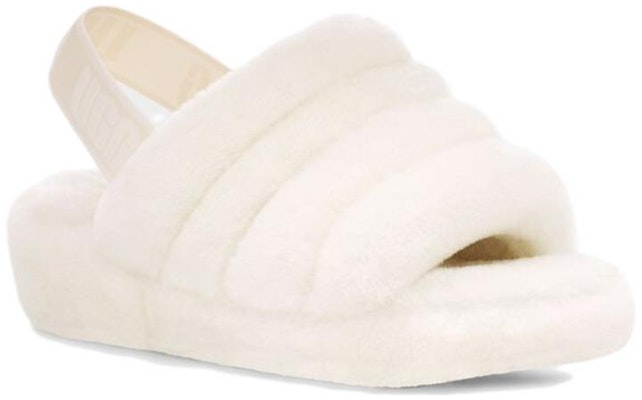(Women) UGG Fluff Yeah 'White' 1095119-White Lookbook (Women) UGG Fluff Yeah 'White' 1095119-White